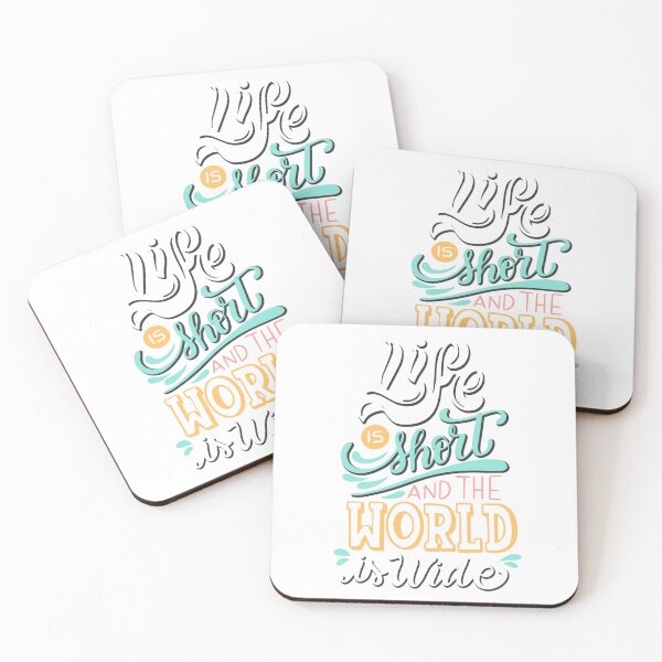 Item preview, The World Is Short and Life Goes On – Arabic Typography Quote designed and sold by ViolaDreams.