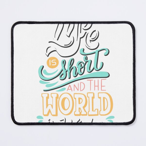 Item preview, The World Is Short and Life Goes On – Arabic Typography Quote designed and sold by ViolaDreams.