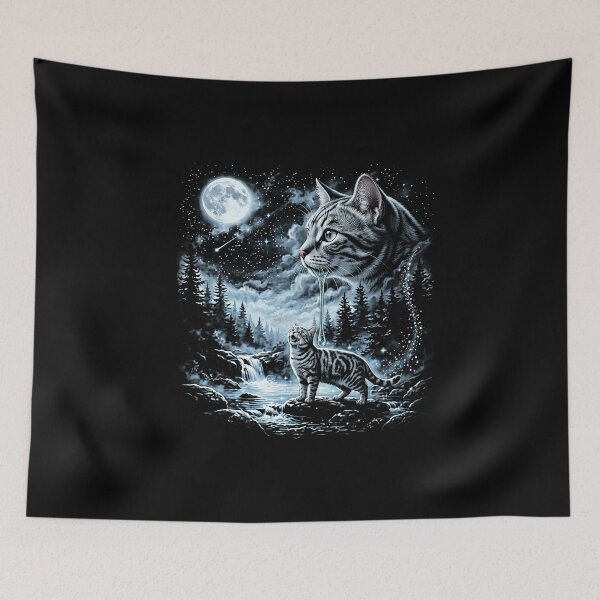 Item preview, Retro 90s Drooling Cat Moon Howling Meme designed and sold by elderberry.