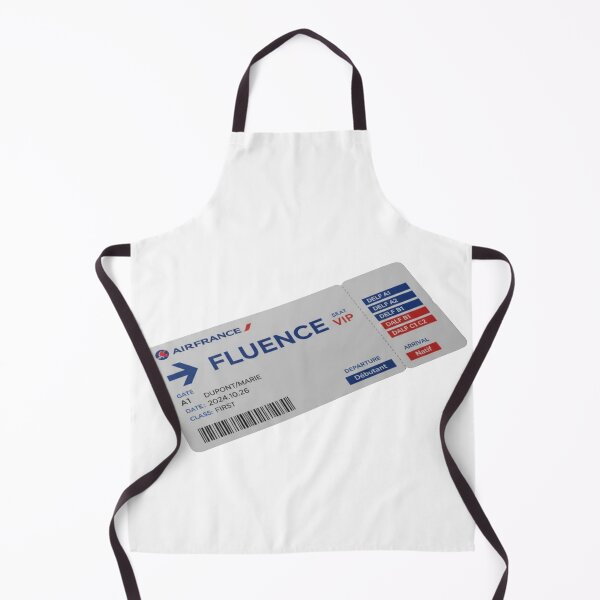 Item preview, French boarding pass fluency DELF DALF language learner travel art gift designed and sold by language-des.