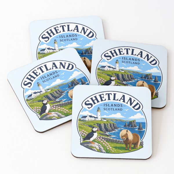 Item preview, Shetland Islands, Scotland - Coastal Scene -  designed and sold by Myra365Art.