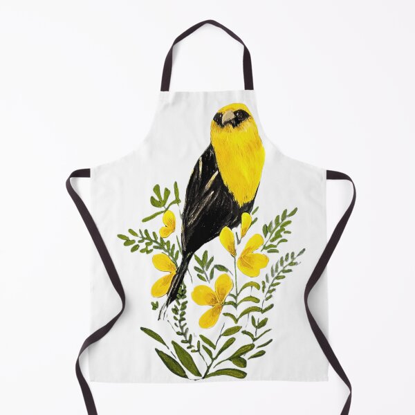 Item preview, Yellow Headed Blackbird and Wildflowers Painting designed and sold by ArtistsAtticWI.