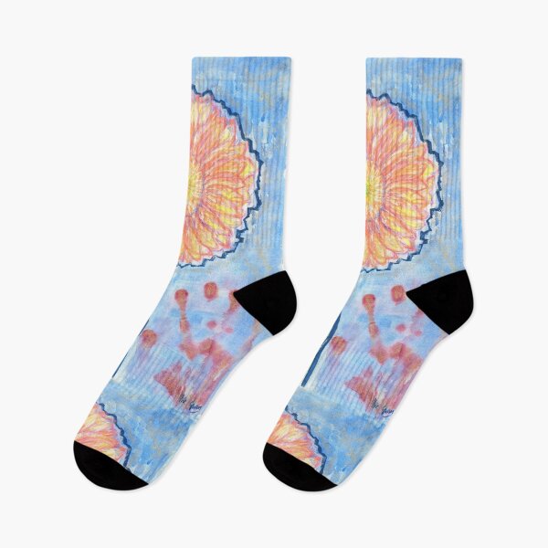 Item preview, FUNKY FLOWER BLUE | Watercolor Floral Art | Quirky Aesthetic Design | Soft Pastel Bloom designed and sold by BlueberrySwan.