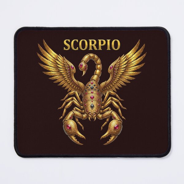 Item preview, Golden Scorpio Zodiac Winged Scorpion Design designed and sold by Utopian-Magic.