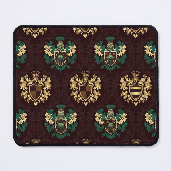 Item preview, Pine Cone Mandala Heraldic Luxury Pattern designed and sold by IntelliMindDesigns.