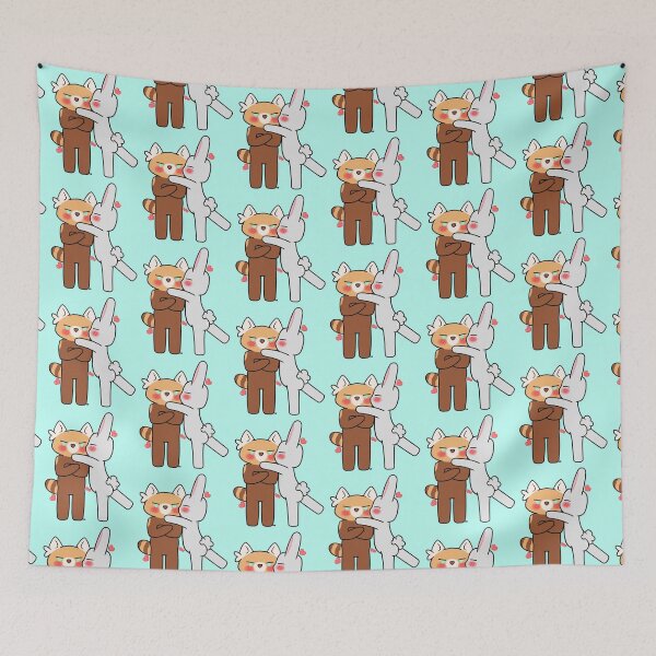 Item preview, Bunny and Redpanda in Love designed and sold by Vampirebunnystu.