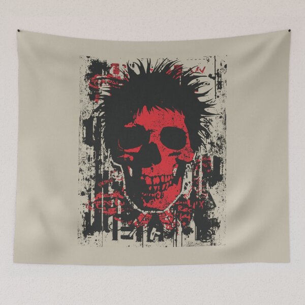 Item preview,  Punk Rock Skull Grunge Street Art designed and sold by ERODED SELF.