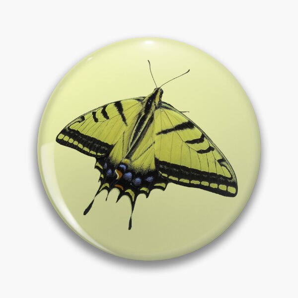Item preview, Western Tiger Yellowtail butterfly forked tail wings spread designed and sold by MYTOPSHELF.