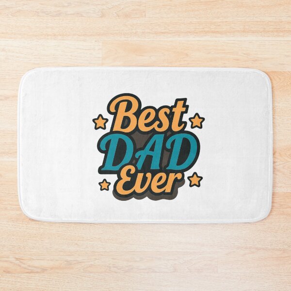 Item preview, Best Dad Ever with Yellow & Blue Stars II designed and sold by JeweledDesigns.