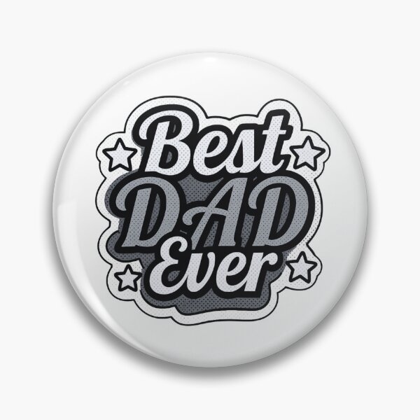 Item preview, Best Dad Ever with Black/White/Gray Stars designed and sold by jeweleddesigns.