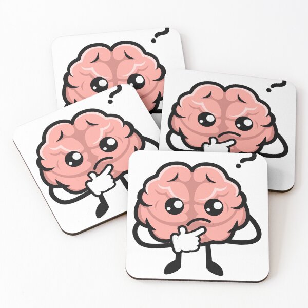 Item preview, Thinking Brain Cartoon Character designed and sold by DailyDoodlesBySumbul.