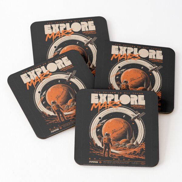Item preview, Explore Mars Retro Space Colony Sci Fi Adventure Design designed and sold by PunkVerseStudio.