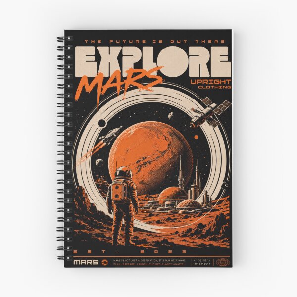 Item preview, Explore Mars Retro Space Colony Sci Fi Adventure Design designed and sold by PunkVerseStudio.