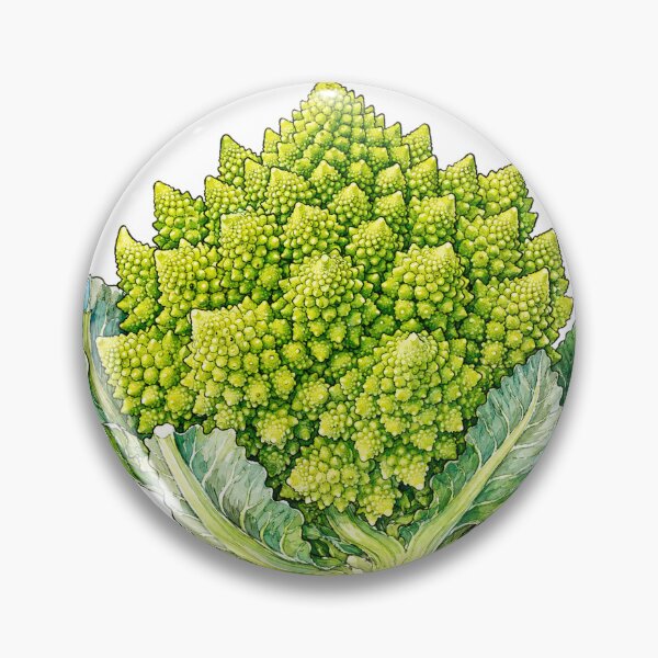 Item preview, Romanesco Broccoli Fractal Sacred Geometry Spiral designed and sold by eignvalue.