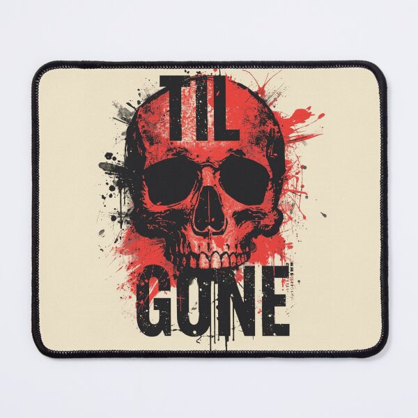 Item preview, Til Gone Skull Grunge Trash Polka Art designed and sold by ERODED SELF.