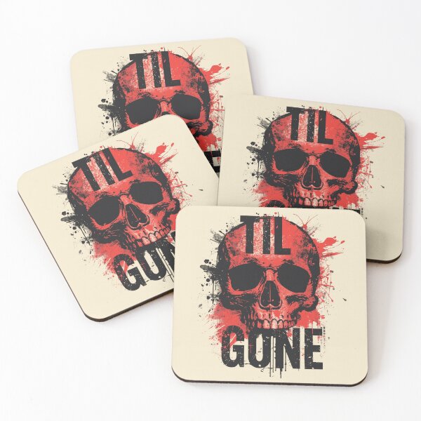 Item preview, Til Gone Skull Grunge Trash Polka Art designed and sold by ERODED SELF.