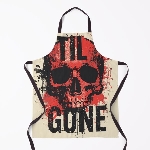 Item preview, Til Gone Skull Grunge Trash Polka Art designed and sold by ERODED SELF.