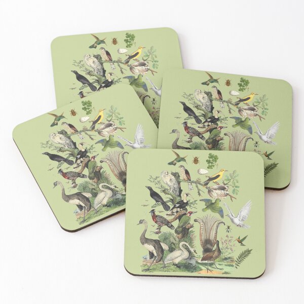 Item preview, Birds Watching Nature-Inspired Vintage Illustrations Collage  designed and sold by CanisArtStudio.