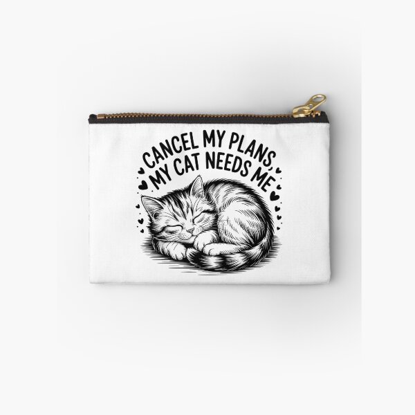 Item preview, Cancel My Plans, My Cat Needs Me – Funny Cat Lover Design designed and sold by Cool-cat-art.