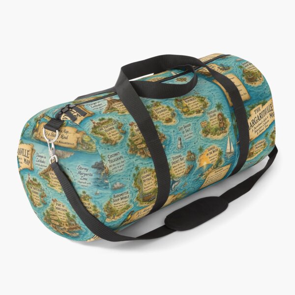 Item preview, Margaritaville World Map Jimmy Buffett Travel Destinations - 12288x8192 designed and sold by darky72.