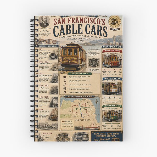 Item preview, The History of San Francisco Cable Cars designed and sold by PIXEL POP DESIGNS - Beyond the Norm!.