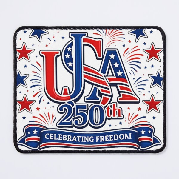 Item preview, USA 250th Anniversary Celebration Freedom 1776-2026 Patriotic Stars & Fireworks designed and sold by AMIR PRO .