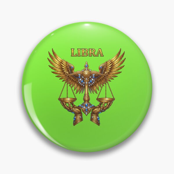 Item preview, Golden Libra Zodiac Winged Scales Design designed and sold by Utopian-Magic.