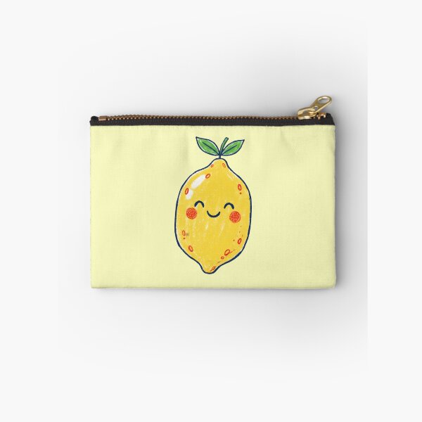 Item preview, Cute Smiling Lemon – Whimsical Pencil Kawaii Citrus designed and sold by EmeraldeaArt.