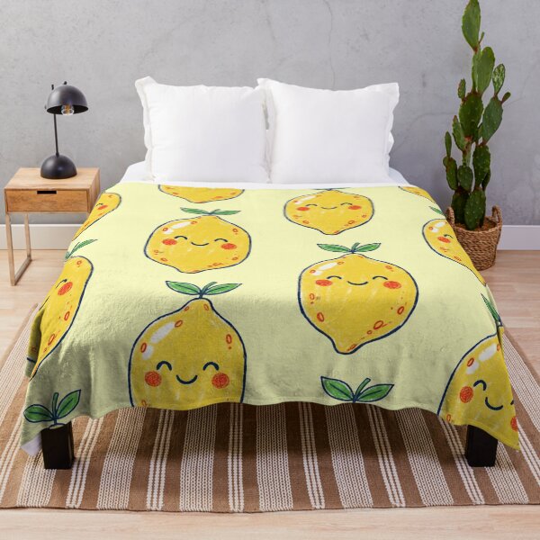 Item preview, Cute Smiling Lemon – Whimsical Pencil Kawaii Citrus designed and sold by EmeraldeaArt.