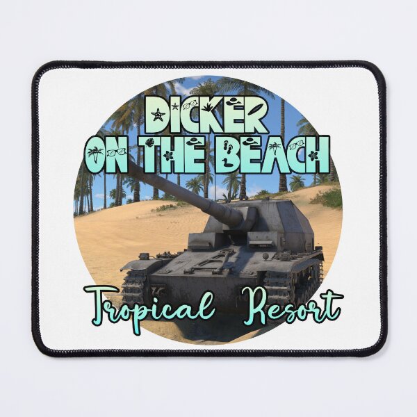 Item preview, Dicker on the Beach Tropical Resort designed and sold by BarracksWear.
