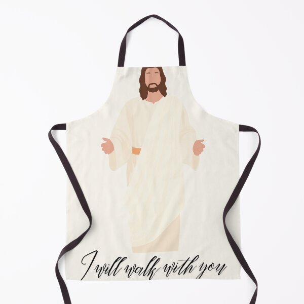 Item preview, I Will Walk With You | Jesus Christ Christian Faith Sticker, Religious Encouragement Decal designed and sold by HeavenlyReminderGifts.