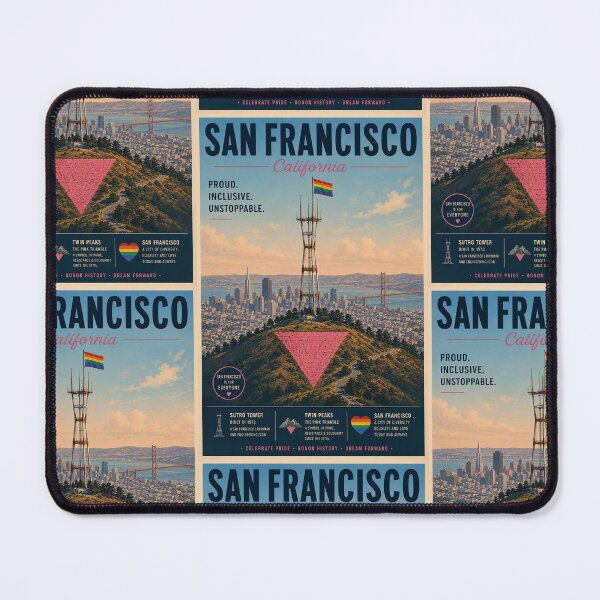 Item preview, San Francisco Gay Pride at Twin Peaks designed and sold by PIXEL POP DESIGNS - Beyond the Norm!.