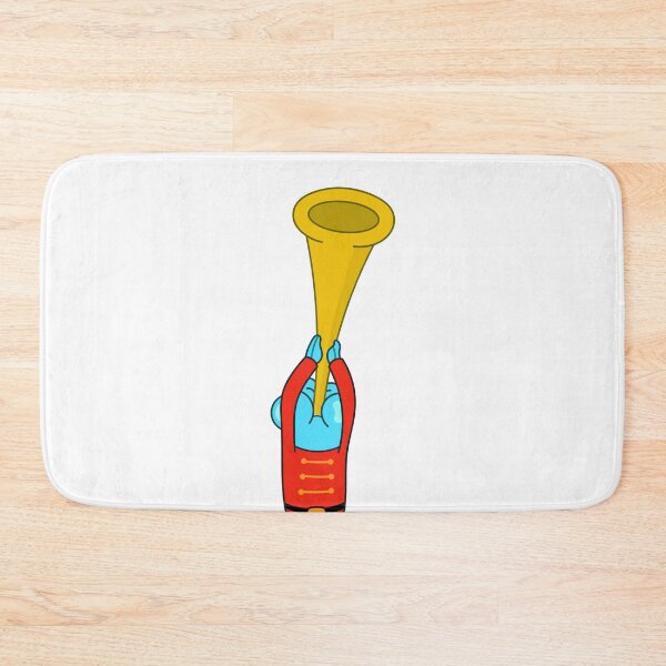 Item preview, SpongeBob- fish 2 playing the trumpet in the Bubble Bowl designed and sold by DibujandoPorfa.
