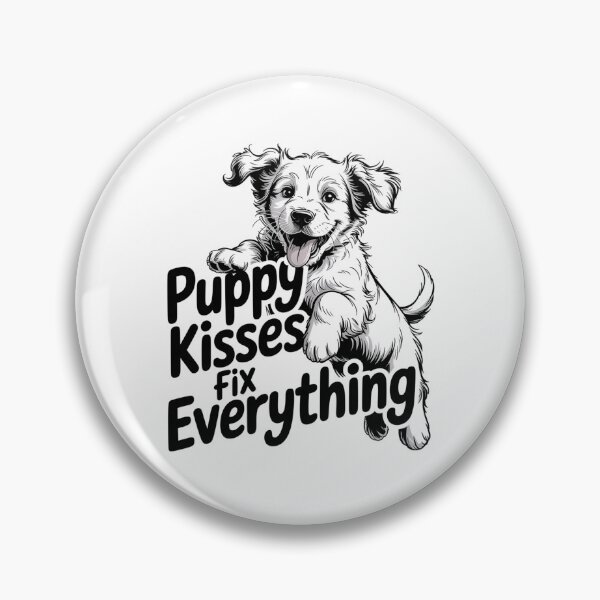 Item preview, Puppy Kisses Fix Everything – Cute Dog Lover Design designed and sold by Cool-cat-art.