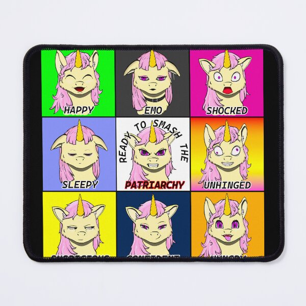 Item preview, Unicorn Pony Emotion Chart Alternate designed and sold by Batmantis275.