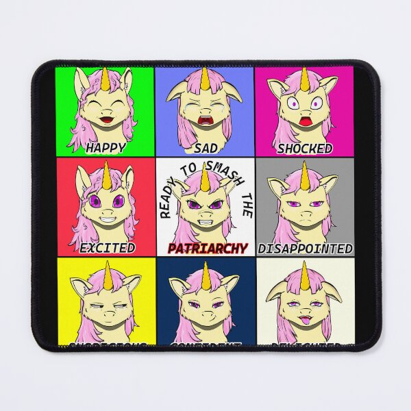 Item preview, Unicorn Pony Emotion Chart designed and sold by Batmantis275.