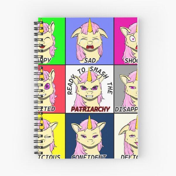 Item preview, Unicorn Pony Emotion Chart designed and sold by Batmantis275.
