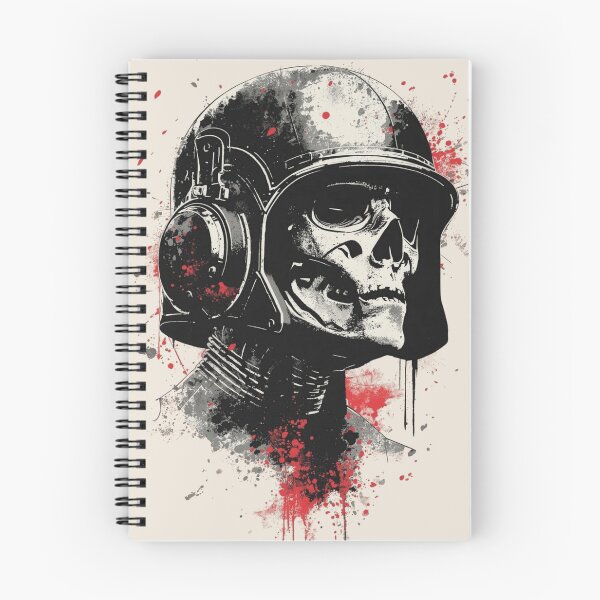Item preview, Police Skull Soldier Grunge Trash Polka Art designed and sold by ERODED SELF.