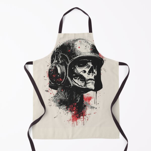 Item preview, Police Skull Soldier Grunge Trash Polka Art designed and sold by ERODED SELF.