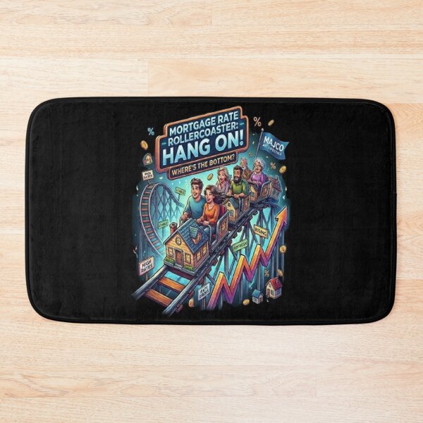 Item preview, Mortgage Rate Rollercoaster Hang on Finance Humor designed and sold by MAJCO-ART.