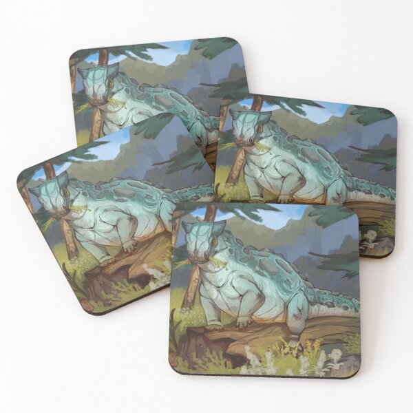 Item preview, Paleoart - ankylosaurus on a log designed and sold by TheDinosaur Mann.