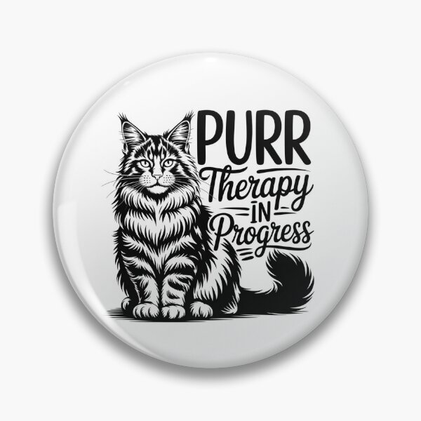 Item preview, Purr Therapy In Progress – Funny Cat Lover Design designed and sold by Cool-cat-art.