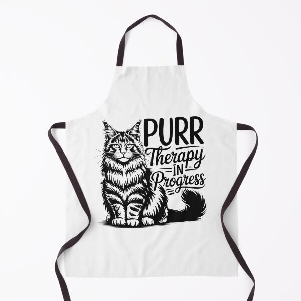 Item preview, Purr Therapy In Progress – Funny Cat Lover Design designed and sold by Cool-cat-art.