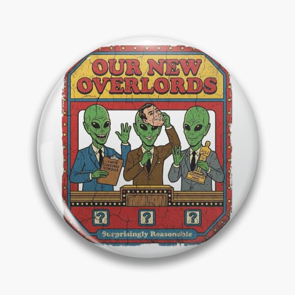Item preview, Our New Overlords - Funny Retro Corporate Aliens designed and sold by ZUVLEX.