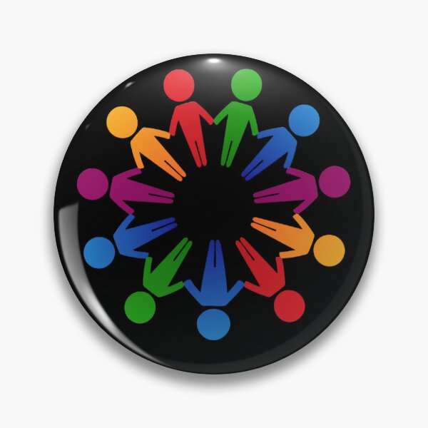Item preview,  Colorful People Holding Hands Circle designed and sold by DailyDoodlesBySumbul.