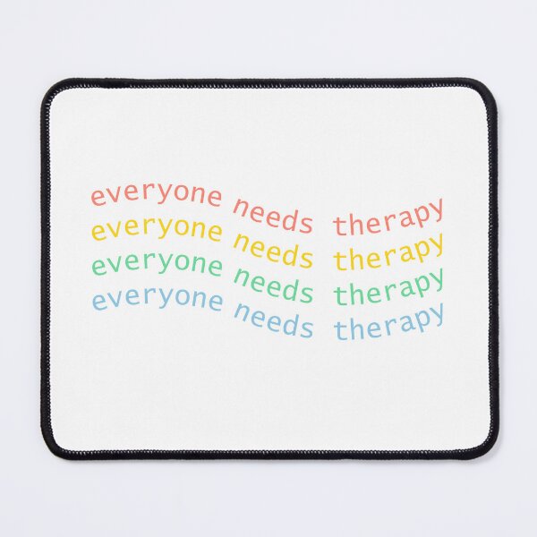Item preview, Everyone Needs Therapy Rainbow Sticker designed and sold by TheStickerPsych.