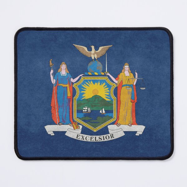 Item preview, New York State Flag, Grungy style designed and sold by FlagsandSymbols.