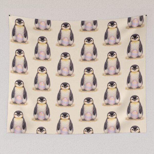 Item preview, Penguin with Pastel Egg | Easter Watercolor designed and sold by inspired-works.
