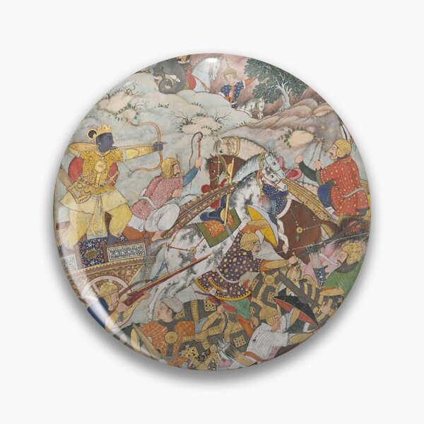 Item preview, "Krishna and Balarma Fighting the Enemy", Folio from a Harivamsa (The Legend of Hari (Krishna)) designed and sold by AnimaliaStar.