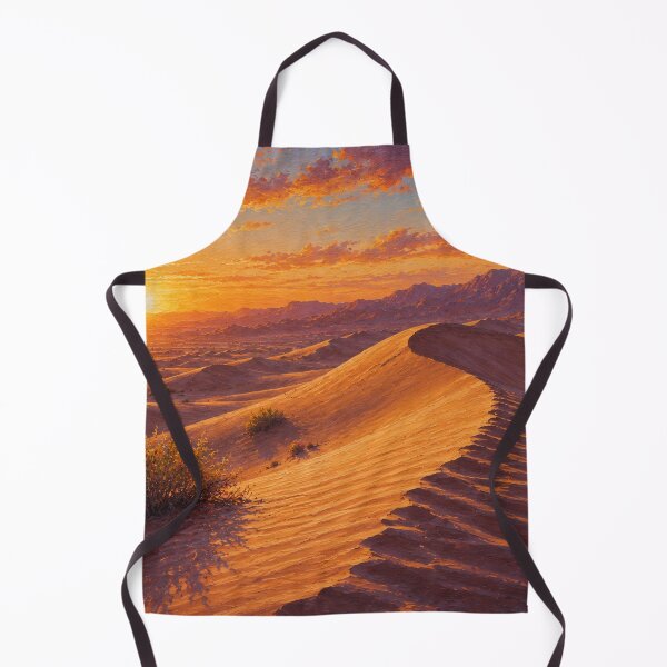 Item preview, Sunset in the Desert Oil Painting Golden Dunes designed and sold by JonelleTshirts.